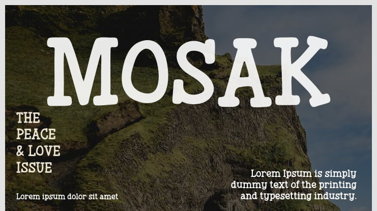 MOSAK Font