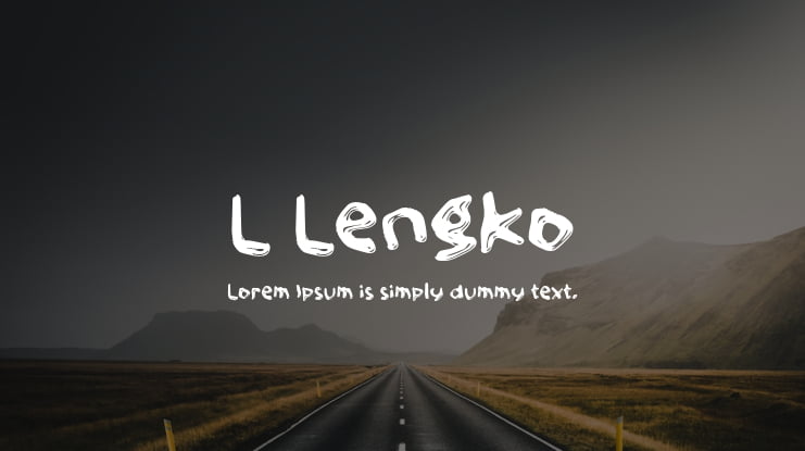 L Lengko Font