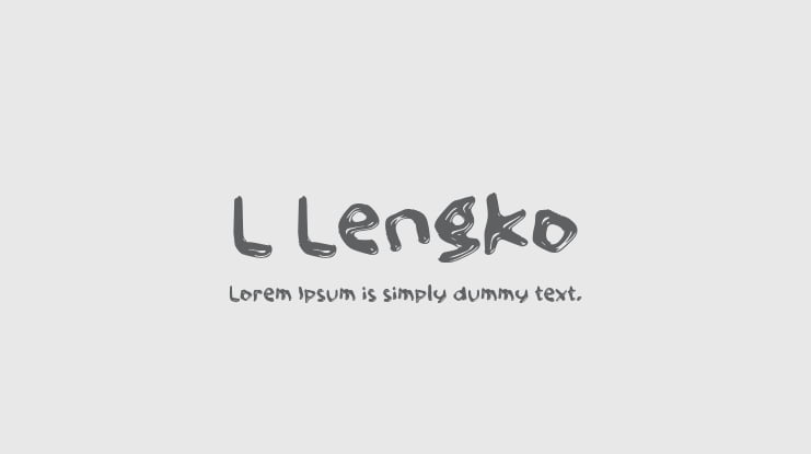 L Lengko Font