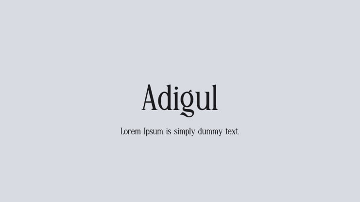 Adigul Font