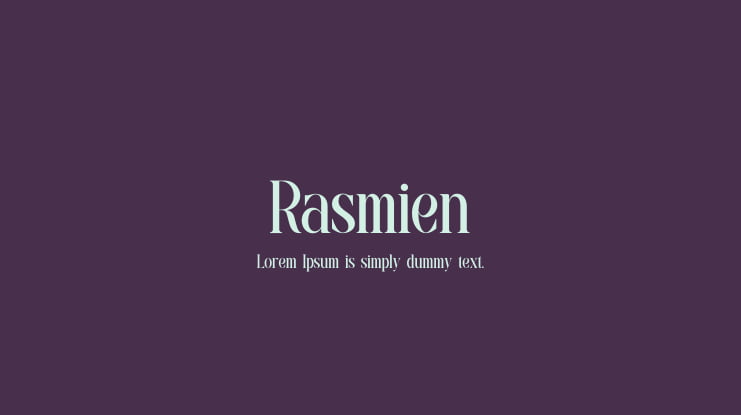 Rasmien Font