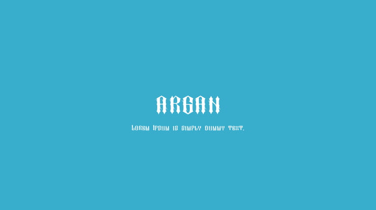 argan Font