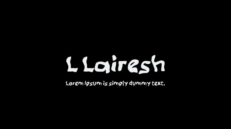 L Lairesh Font