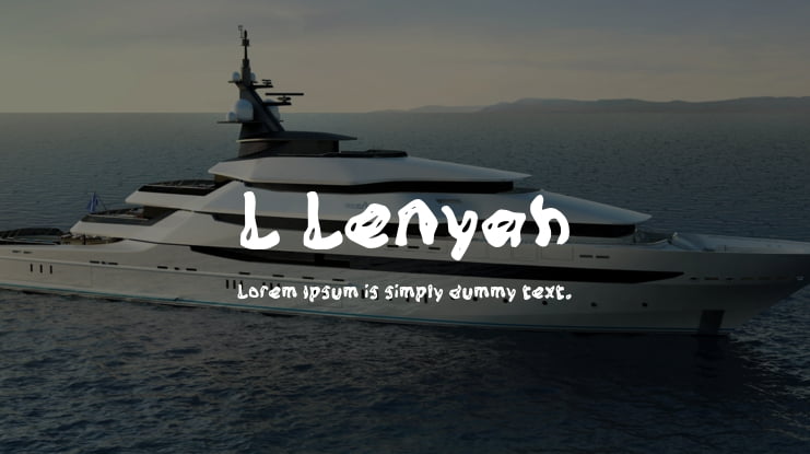 L Lenyah Font