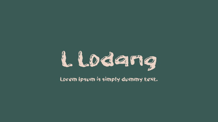 L Lodang Font