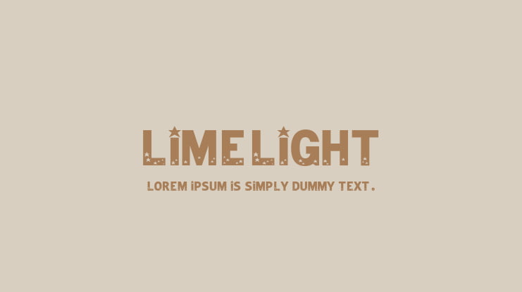 LIMELIGHT Font