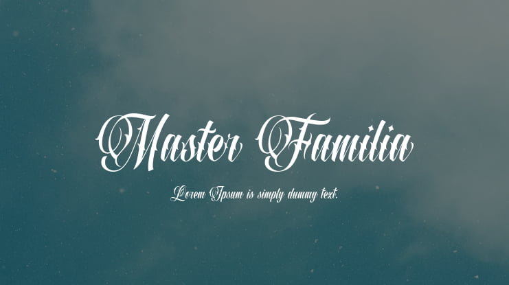 Master Familia Font