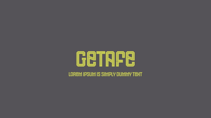 Getafe Font