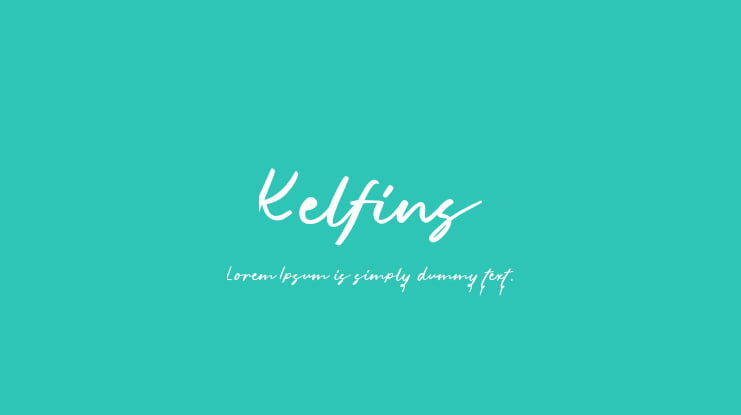 Kelfins Font