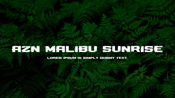 AZN Malibu Sunrise Font