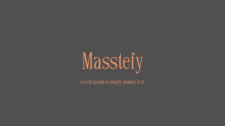 Masstefy Font