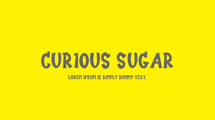 Curious Sugar Font