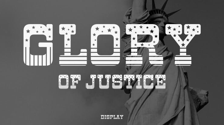 Glory of Justice Font