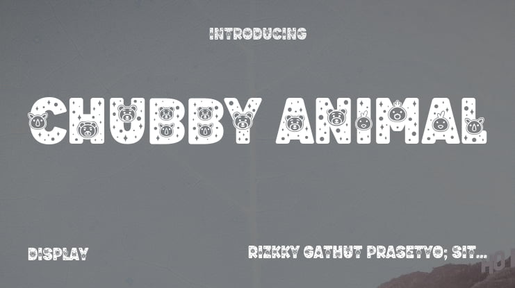 Chubby Animal Font