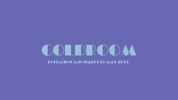 Goldroom Font