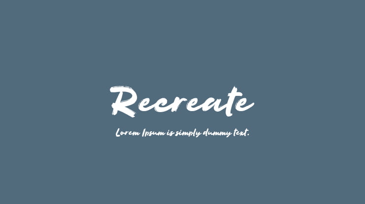 Recreate Font