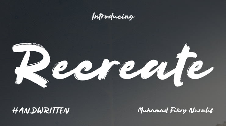 Recreate Font