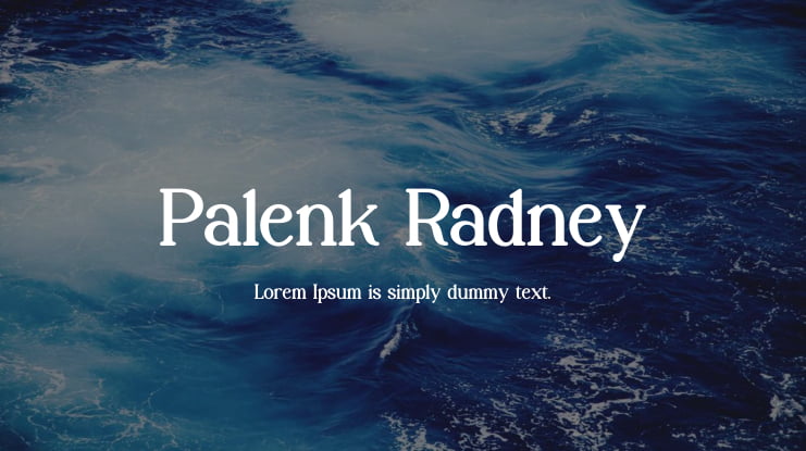 Palenk Radney Font