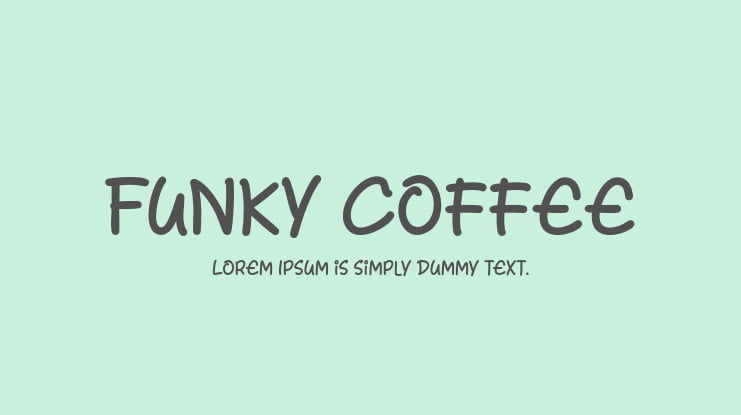 Funky Coffee Font