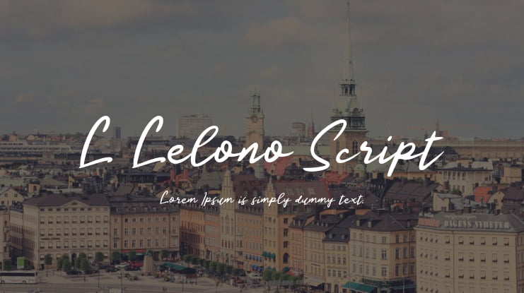 L Lelono Script Font