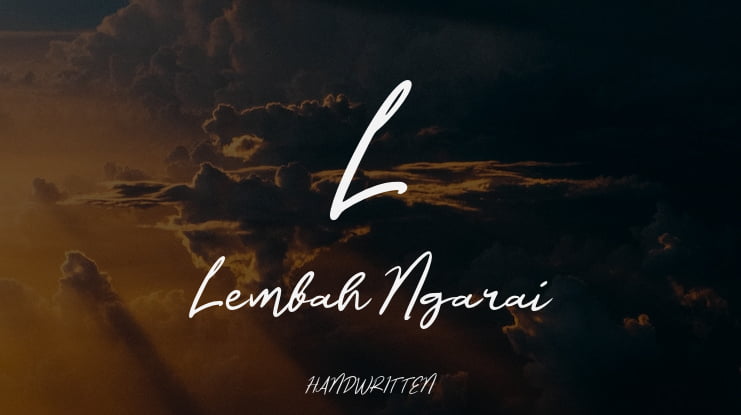 L Lembah Ngarai Font