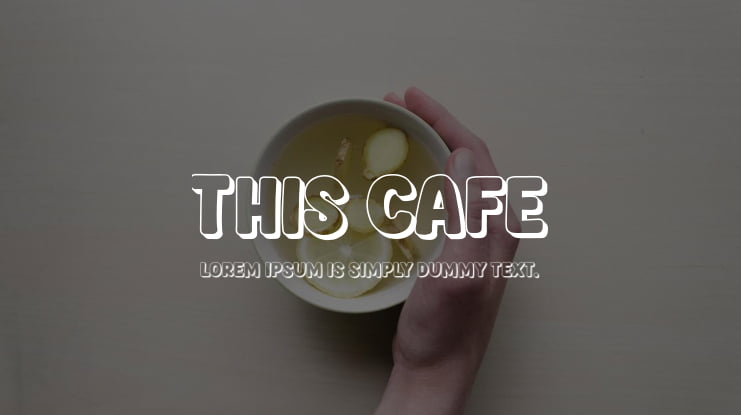 This Cafe Font