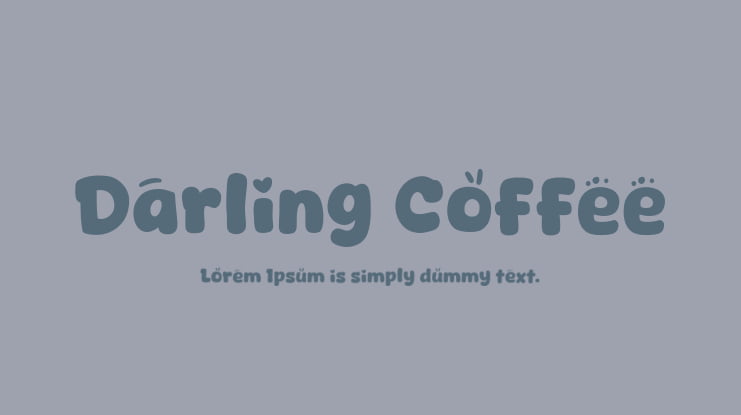 Darling Coffee Font