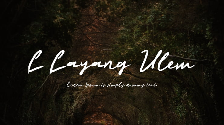 L Layang Ulem Font