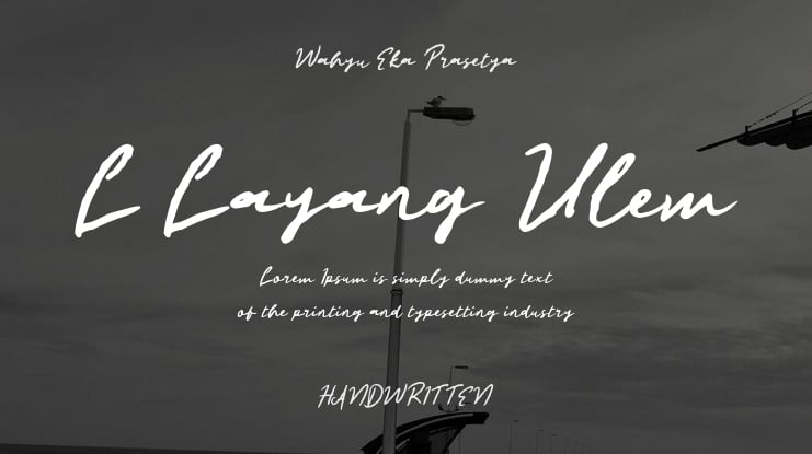 L Layang Ulem Font