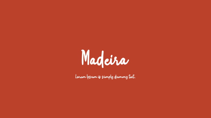 Madeira Font