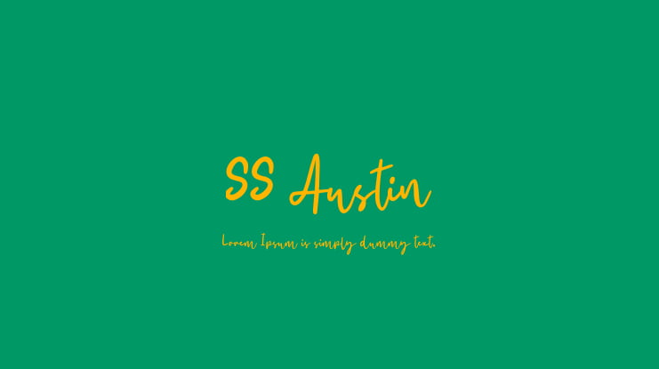 SS Austin Font