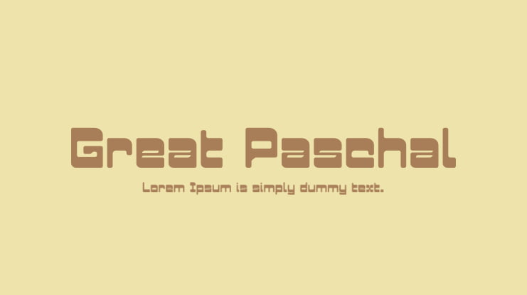 Great Paschal Font Family