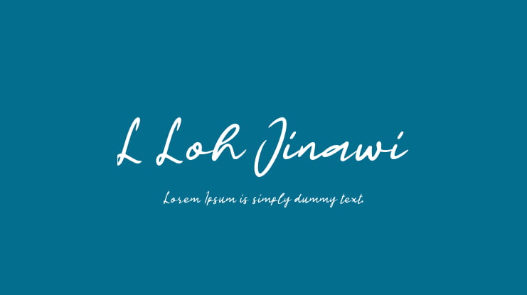 L Loh Jinawi Font