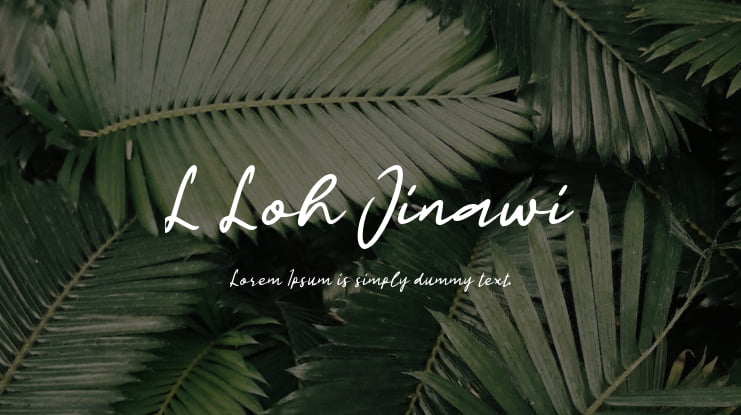 L Loh Jinawi Font