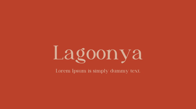 Lagoonya Font