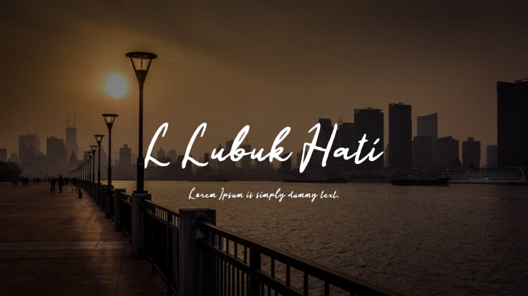 L Lubuk Hati Font