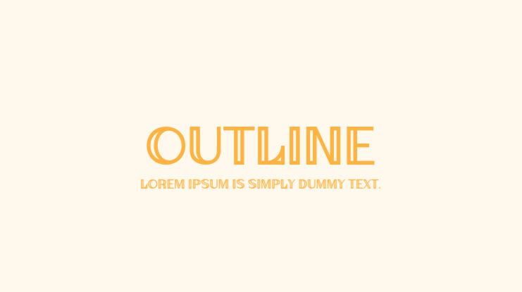 Outline Font