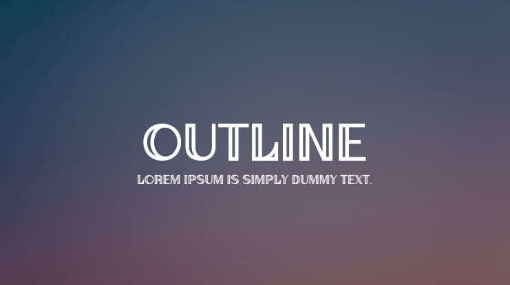 Outline Font