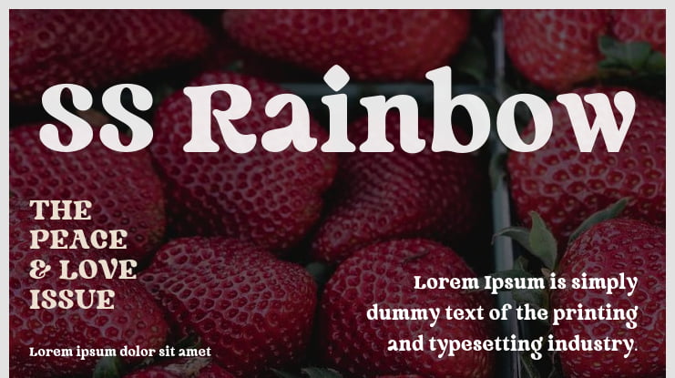 SS Rainbow Font