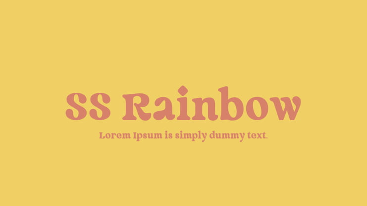 SS Rainbow Font