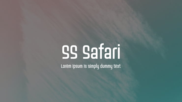 SS Safari Font