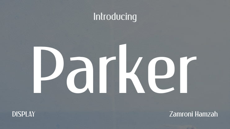 Parker Font