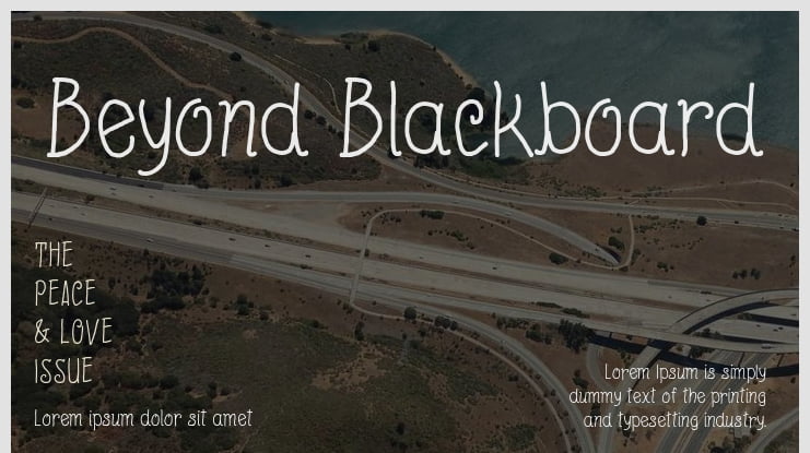 Beyond Blackboard Font Family