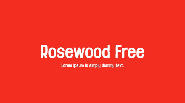 Rosewood Free Font