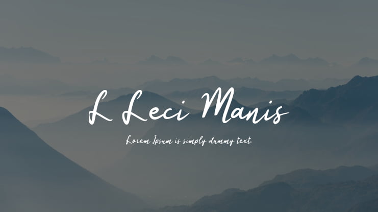 L Leci Manis Font