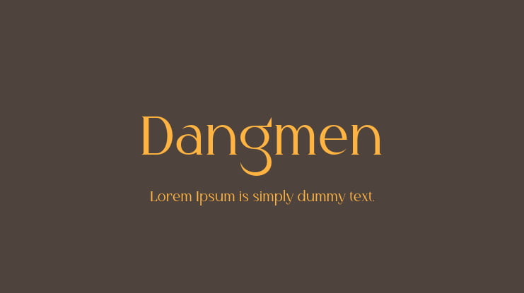 Dangmen Font