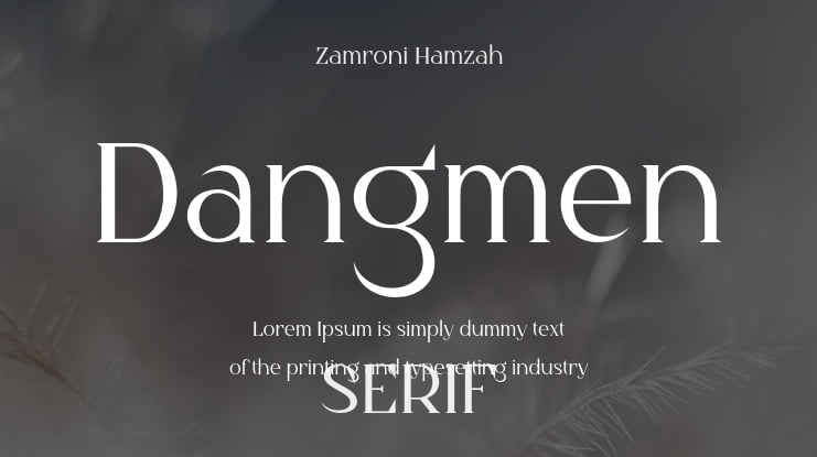 Dangmen Font