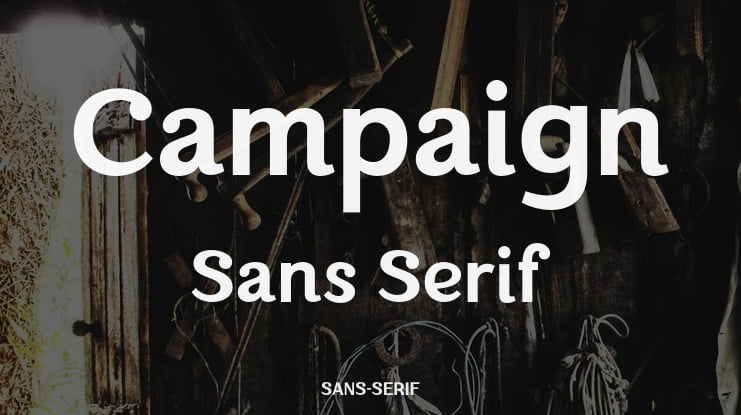 Campaign Sans Serif Font