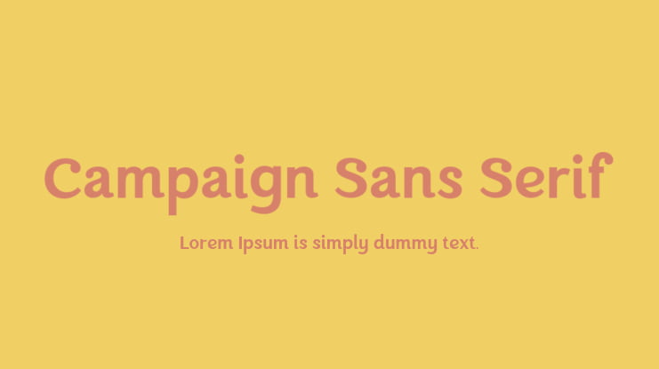 Campaign Sans Serif Font