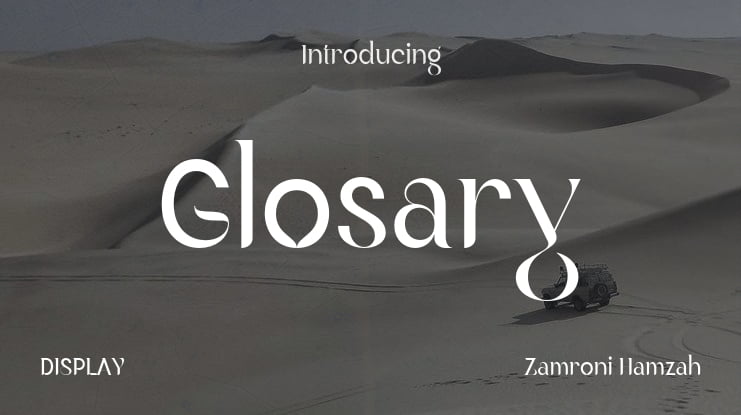 Glosary Font